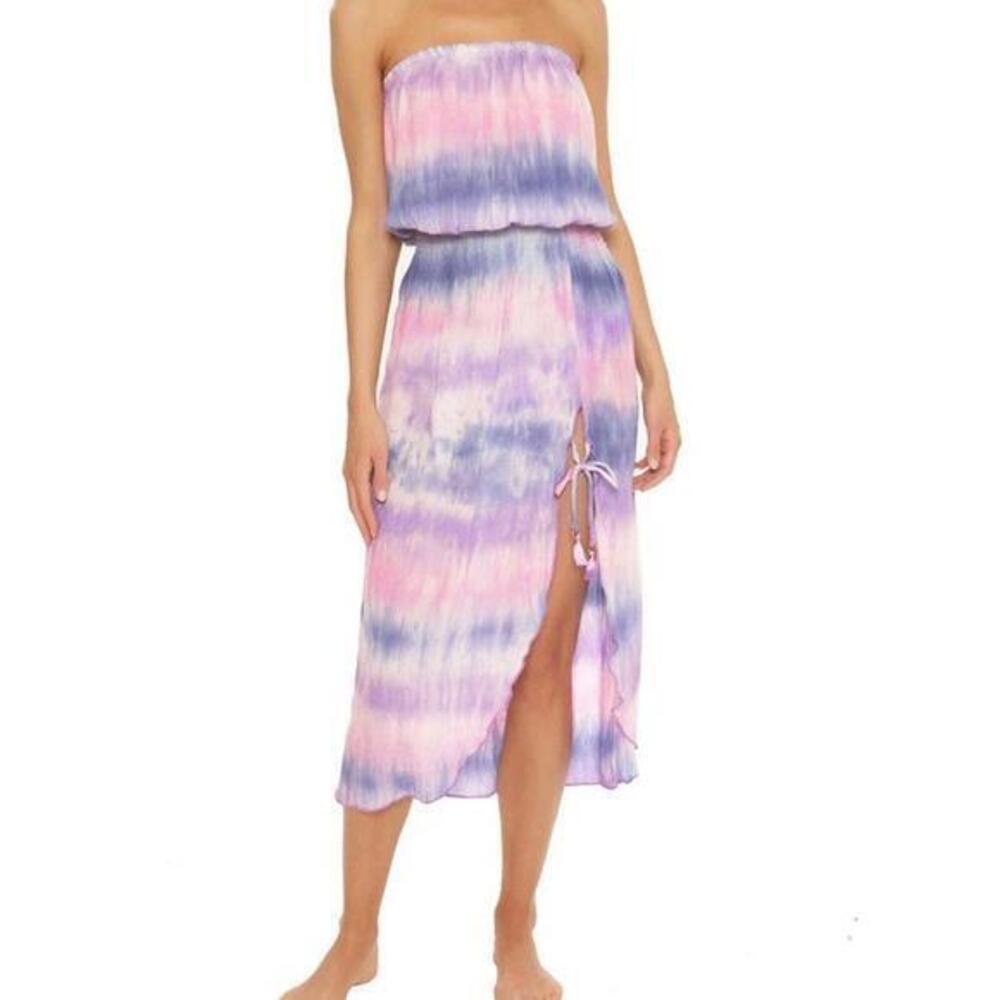 Free Bird Texture Tie Dye Swim Cover Up Dress - Size Medium NWT